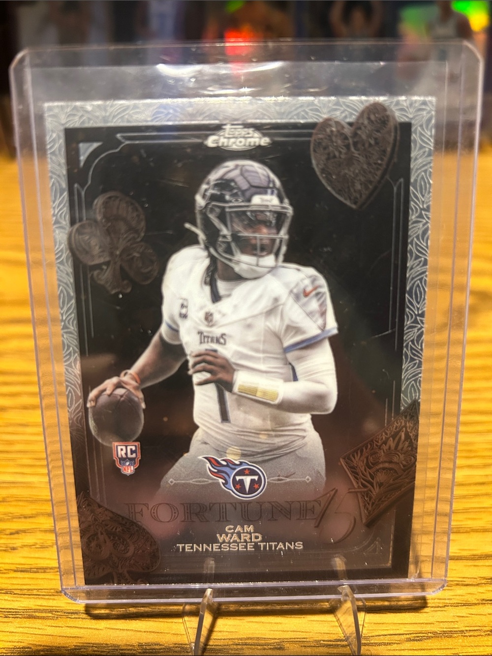 Tennessee Titans Cam Ward Rookie Topps Chrome Fortune 15 NFL